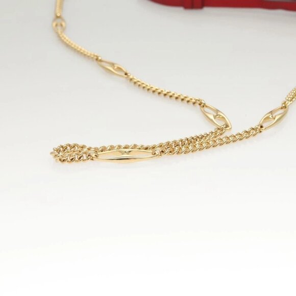 GUCCI Chain Shoulder Bag Leather Red Gold 572375 Auth 118122 - Picture 8 of 16